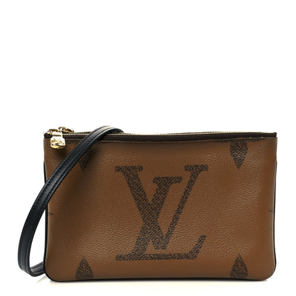 Louis Vuitton Reverse Monogram Giant Double Zip Pochette 1 of 12