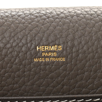 Hermes Taurillon Clemence Sac Roulis 23 Etain 6 of 11