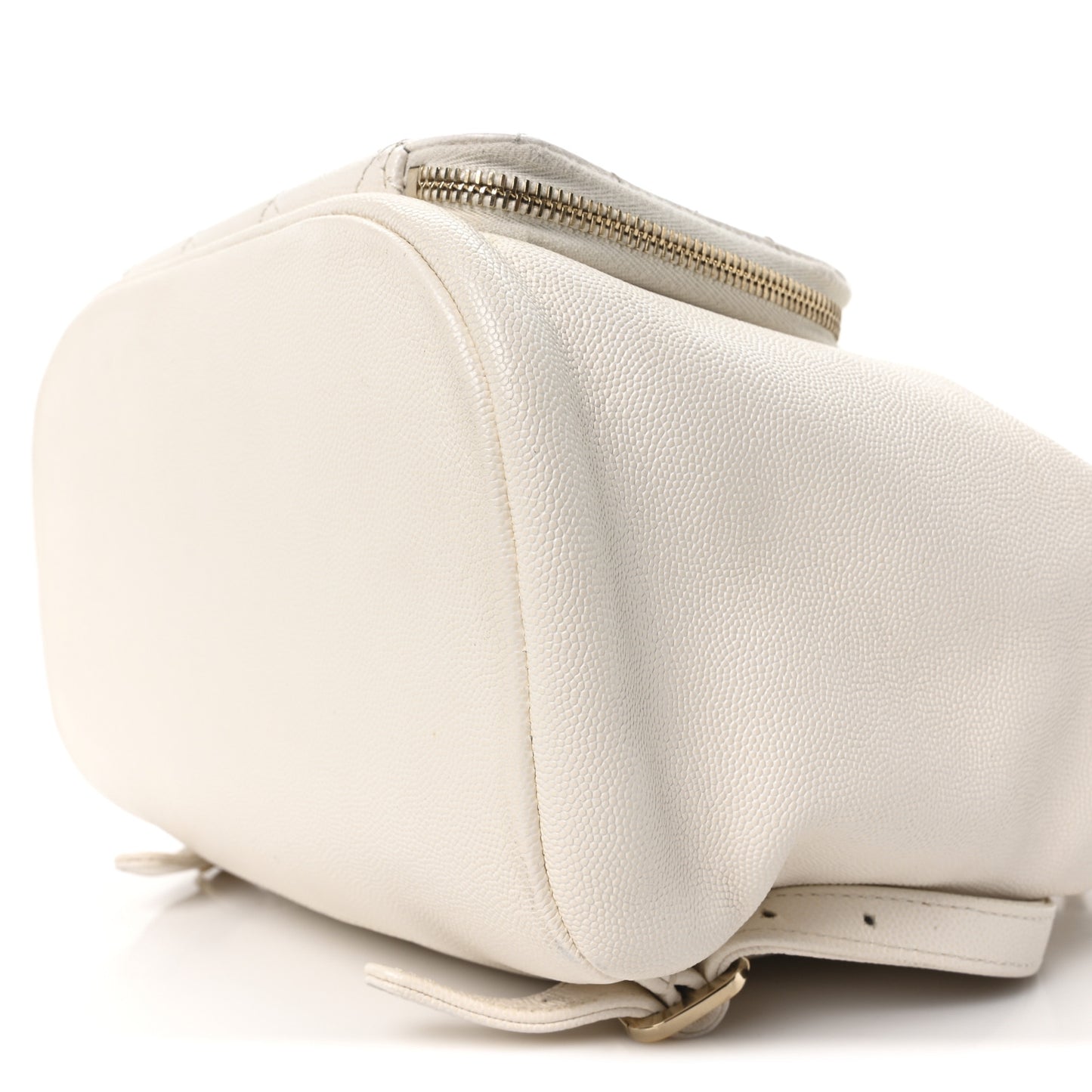 Caviar Quilted Business Affinity Backpack White