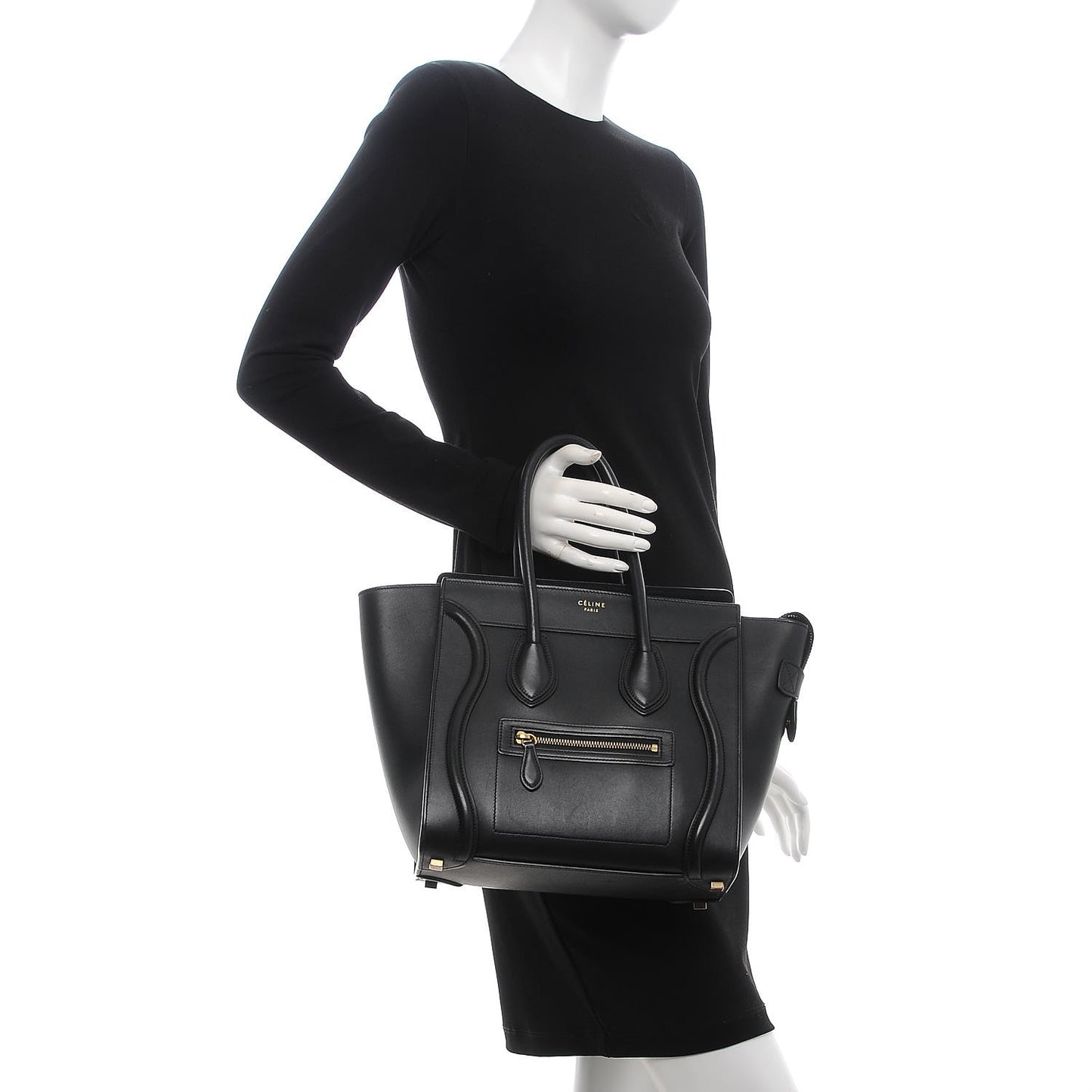 Smooth Calfskin Micro Luggage Black