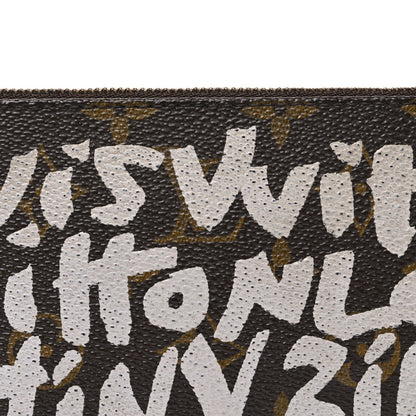 Louis Vuitton Monogram Graffiti Pochette Accessories Silver 8 of 12