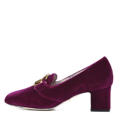 Gucci Softy Velvet GG Victoire 55mm Loafer Pumps 37 Fucsia 1 of 9
