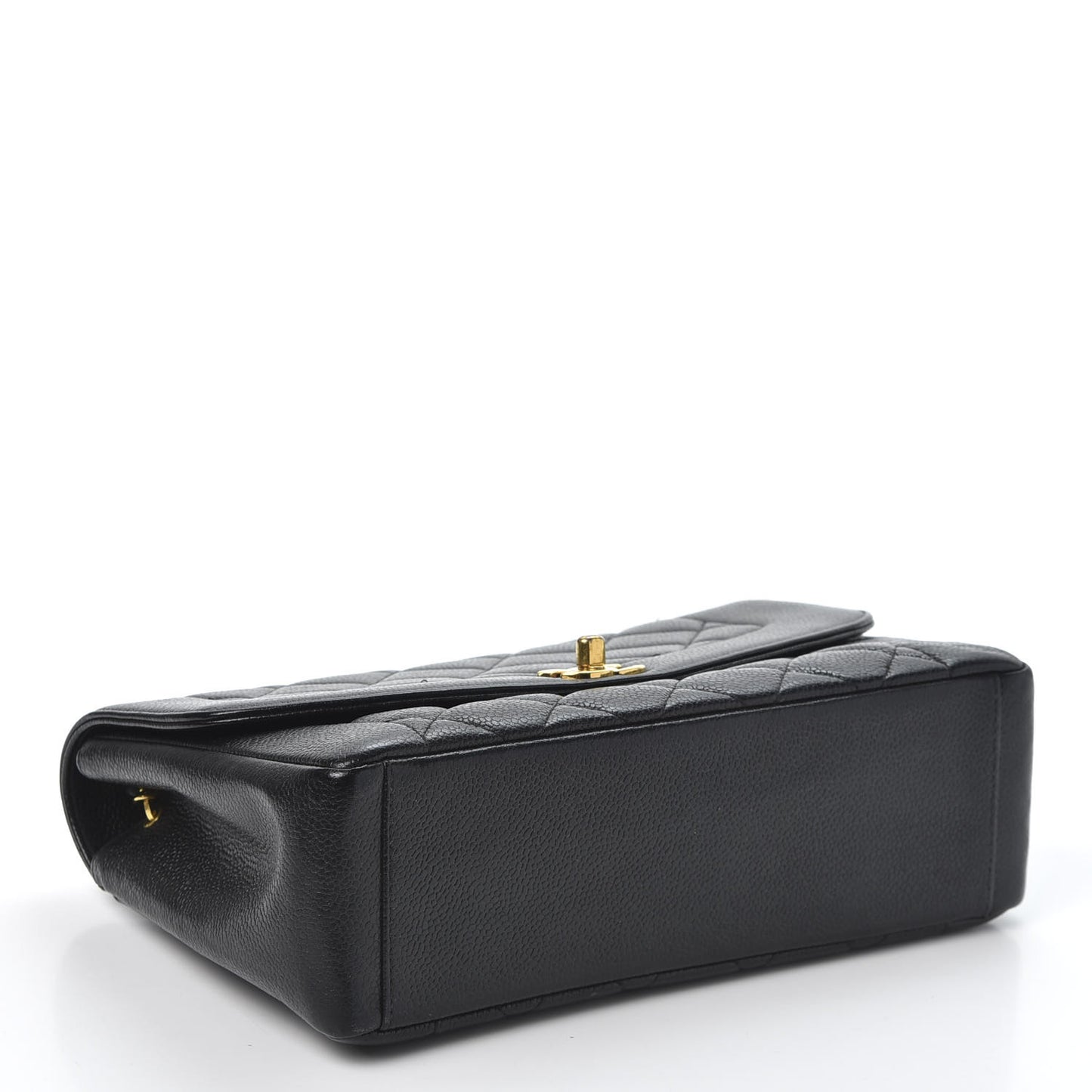 Caviar Quilted Medium Single Flap Black