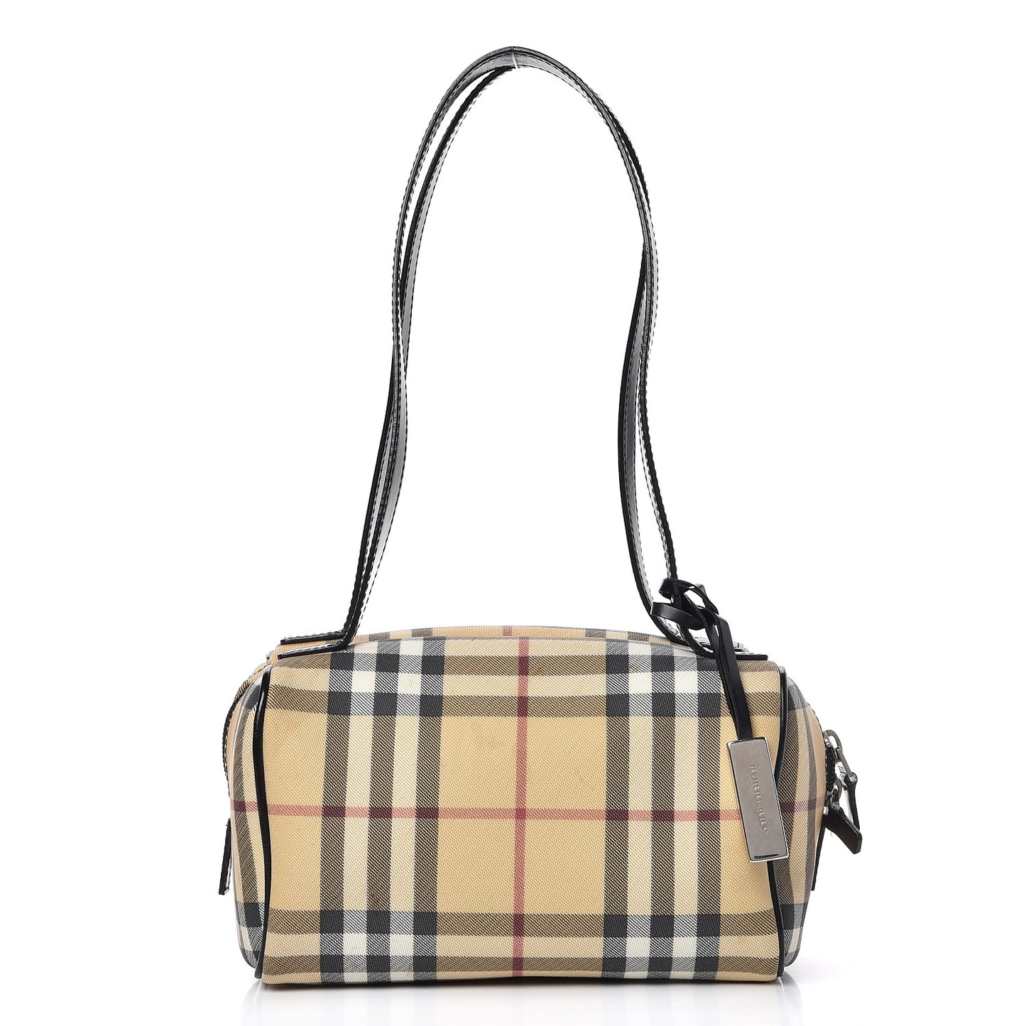 House Check Small Shoulder Bag Black