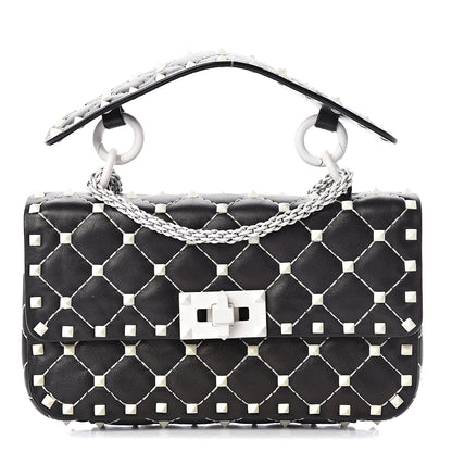 Valentino Garavani Lambskin Small Free Rockstud Spike Shoulder Bag Black 1 of 21