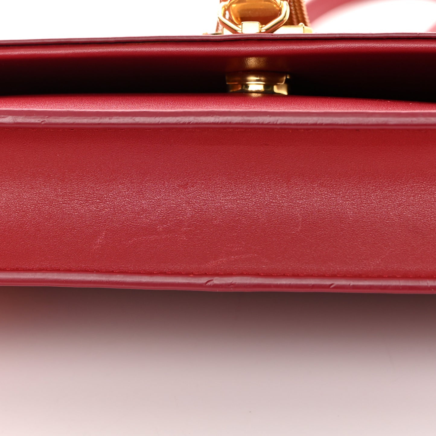 Smooth Calfskin Classic Monogram Kate Tassel Chain Wallet New Lipstick