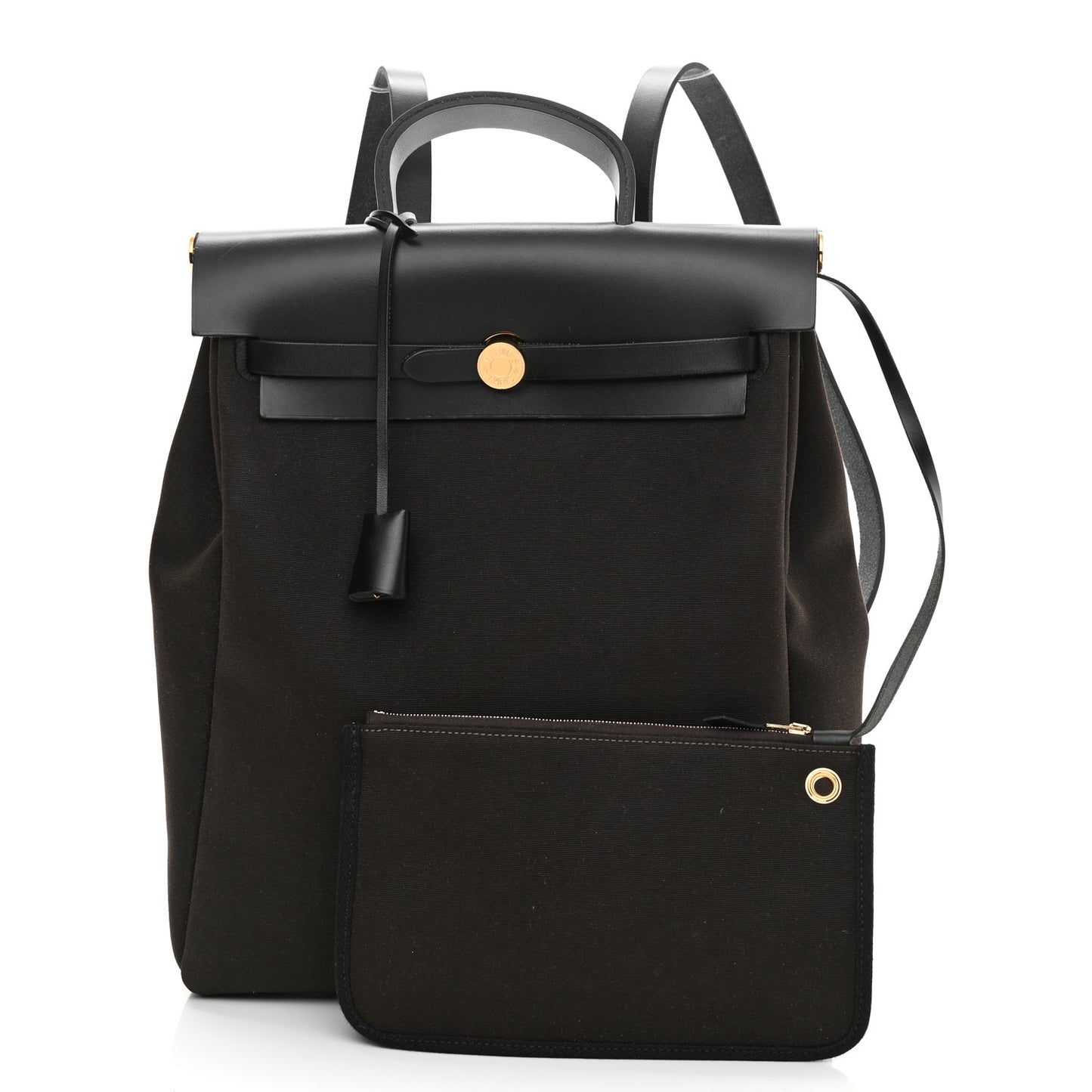 Military Toile Vache Hunter Herbag a Dos Zip Retourne Backpack Ebene Black