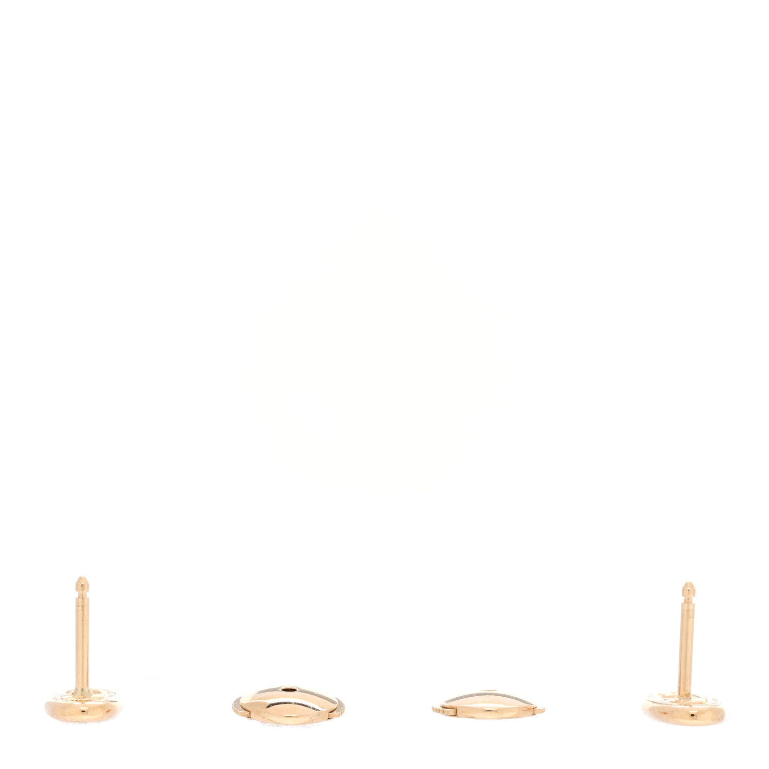 Hermes 18K Yellow Gold TPM Farandole Stud Earrings 3 of 5