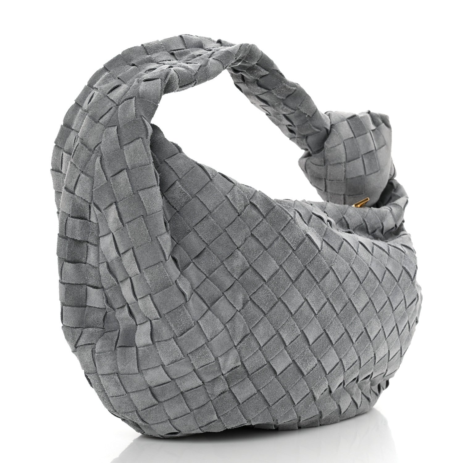 Bottega Veneta Suede Calfskin Intrecciato Teen Jodie Hobo Thunder 2 of 11