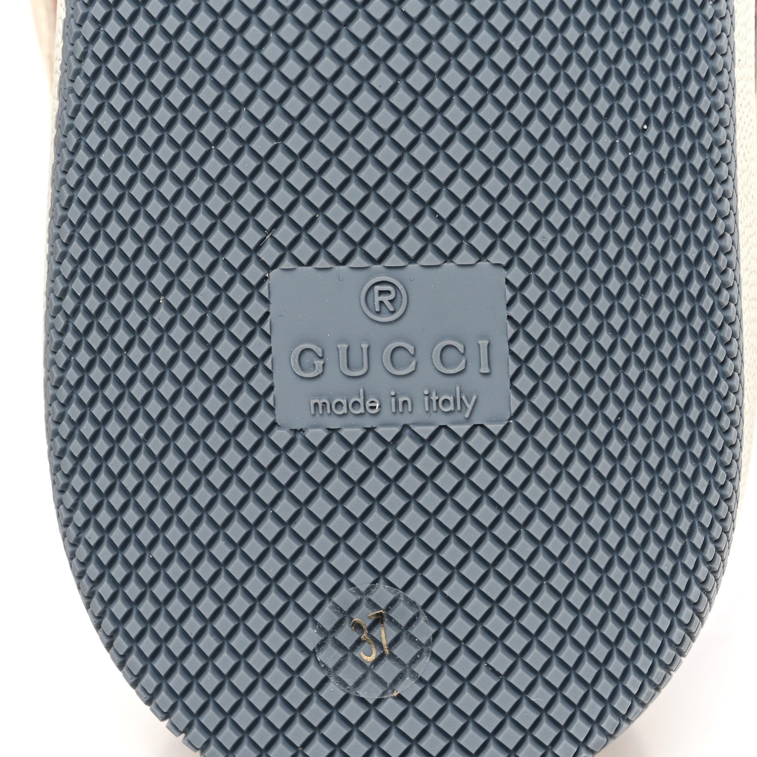 Gucci Moire Fabric Nubuck Web Womens Screener Sneakers 37 Cinnamon Dusty Milk New Lavender 6 of 8