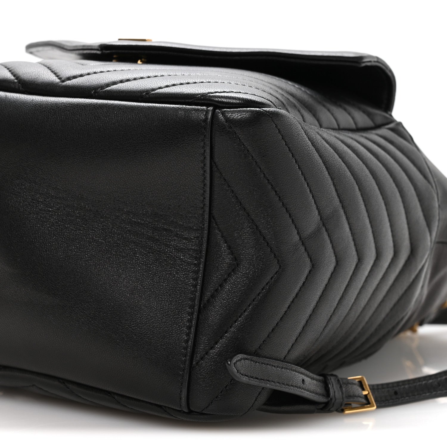 Saint Laurent Lambskin Matelasse Monogram Joe Backpack Black 9 of 10