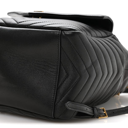 Saint Laurent Lambskin Matelasse Monogram Joe Backpack Black 9 of 10