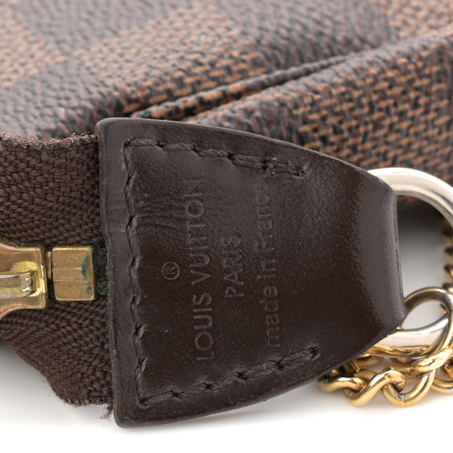 Louis Vuitton Damier Ebene Mini Pochette Accessories 6 of 10