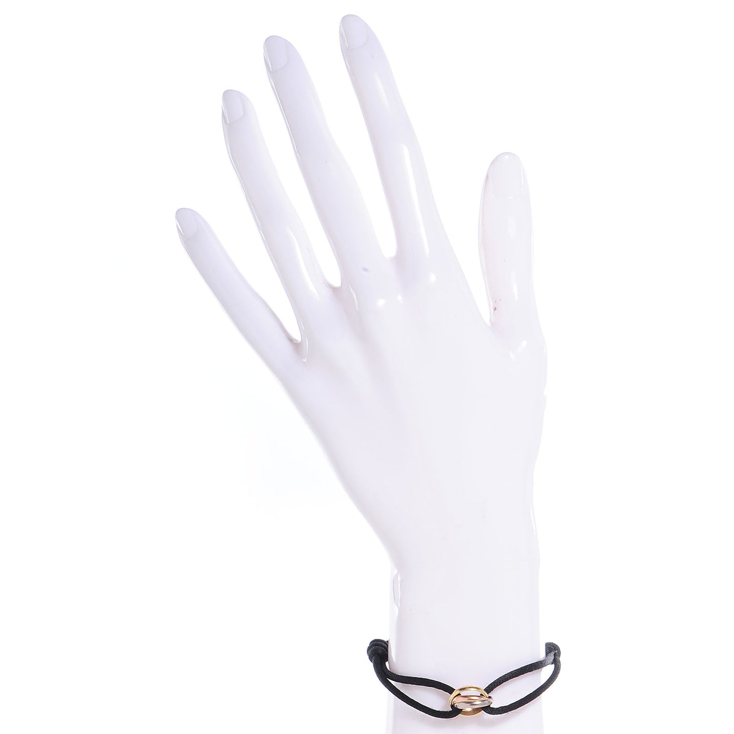 18k Pink Yellow White Gold Trinity Adjustable Cord Bracelet