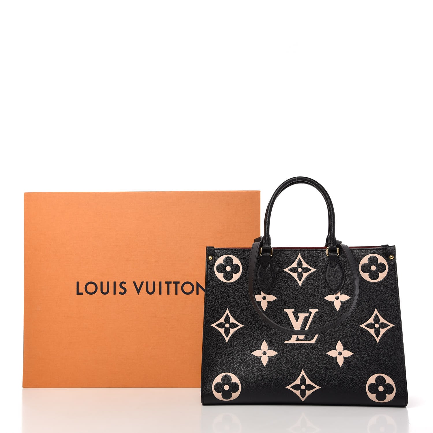 Louis Vuitton Empreinte Monogram Giant Onthego MM Black Beige 10 of 10