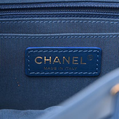 Chanel Lambskin Quilted Small Urban Spirit Backpack Blue 5 of 10