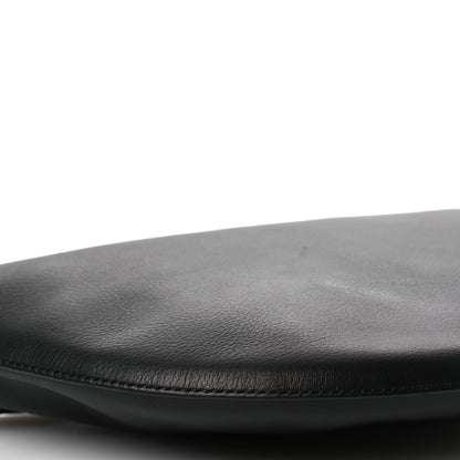 The Row Finely Grained Calfskin Jouvette Bag Black 8 of 11