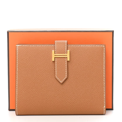 Hermes Epsom Bearn Compact Wallet Gold 8 of 8