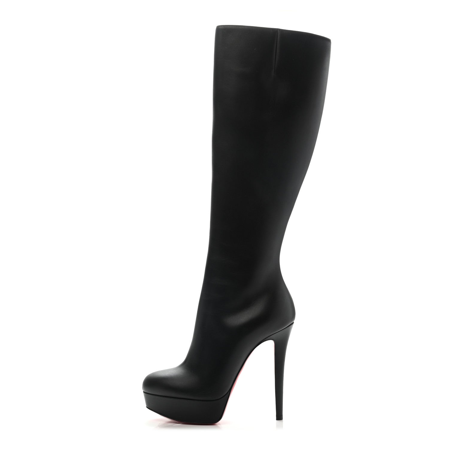 Christian Louboutin Calfskin Bianca Botta 140 Knee Boots 36 Black 1 of 12