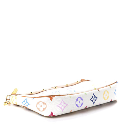 Louis Vuitton Monogram Multicolor Pochette Accessories White 3 of 8