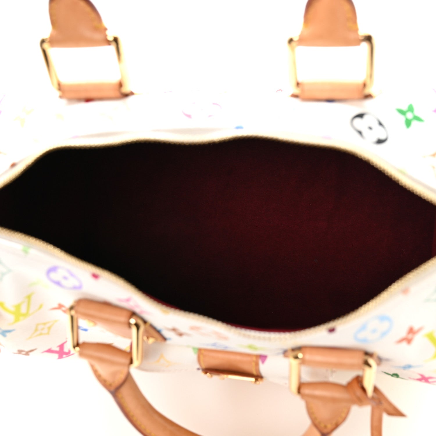 Louis Vuitton Monogram Multicolor Speedy 30 White 5 of 10