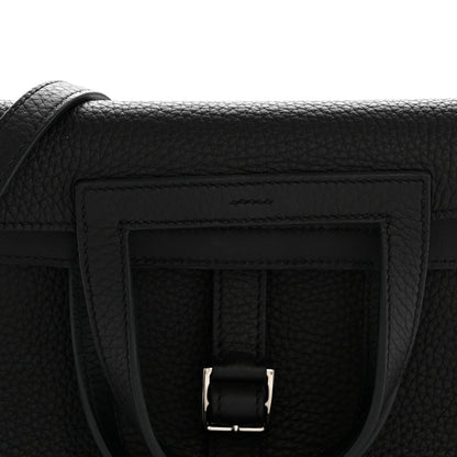 Hermes Taurillon Clemence Halzan 25 Black 8 of 13