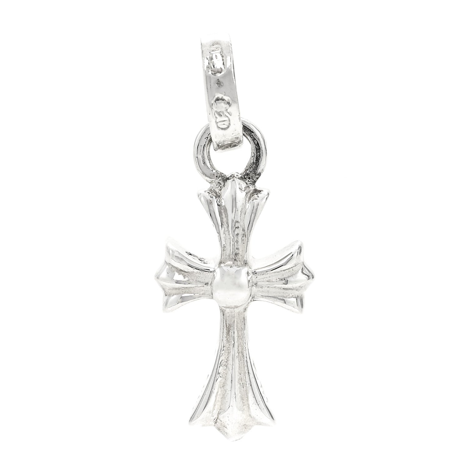 Chrome Hearts Sterling Silver Baby Fat Cross Pendant 3 of 5