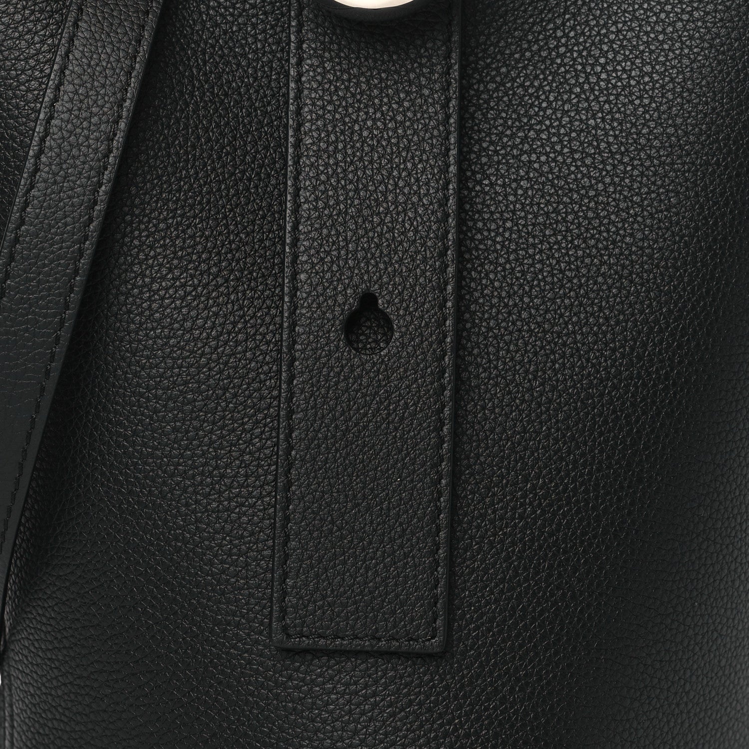 Loewe Soft Grained Calfskin Mini Pebble Bucket Bag Black 8 of 10