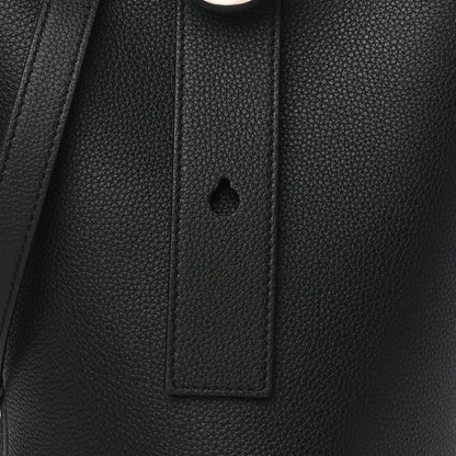 Loewe Soft Grained Calfskin Mini Pebble Bucket Bag Black 8 of 10