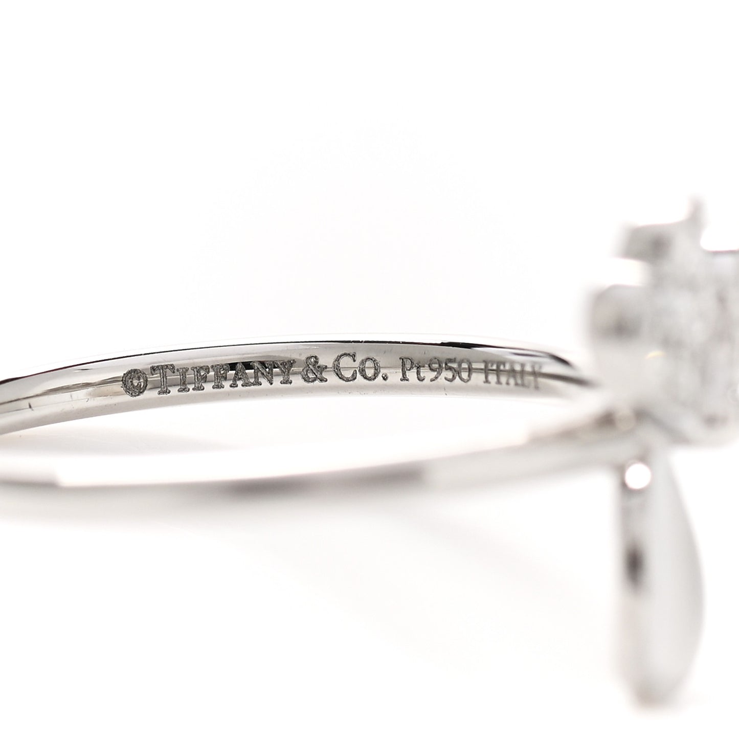 Platinum Diamond Paper Flowers Ring 52 6