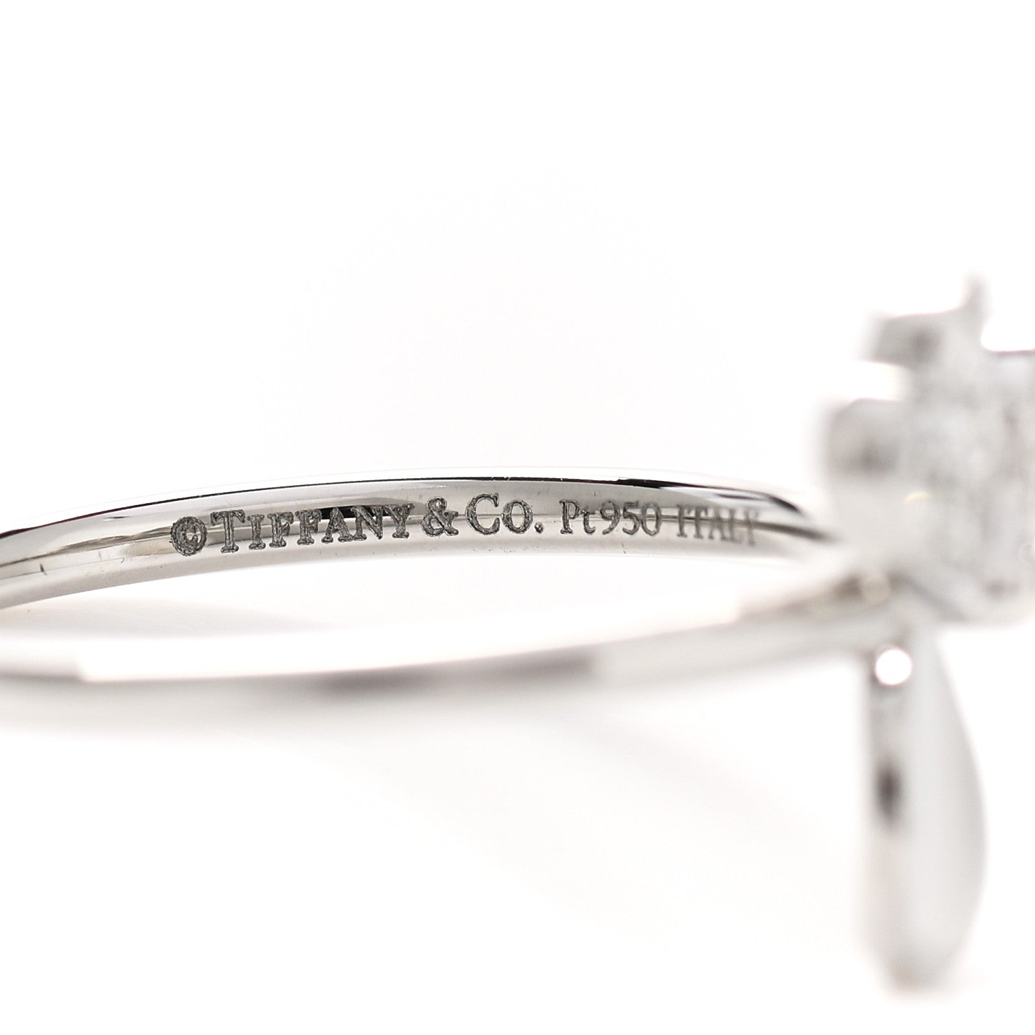 Tiffany Platinum Diamond Paper Flowers Ring 52 6 4 of 4