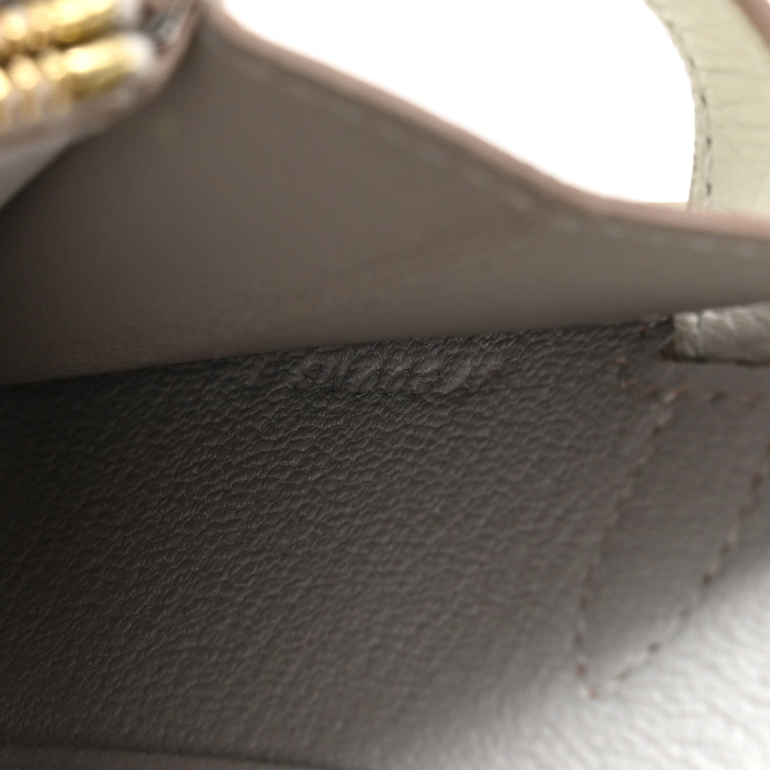 Hermes Ostrich Kelly Wallet To Go Gris Perle 6 of 9
