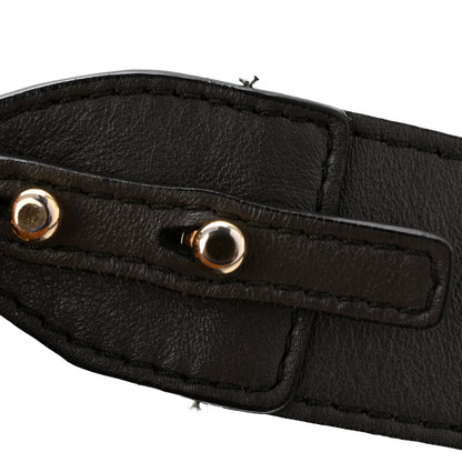 Chloe Calfskin Crocodile Embossed Small C Double Carry Profound Brown 11 of 15