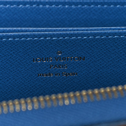 Louis Vuitton Monogram Zippy Wallet Blue Jean 7 of 9
