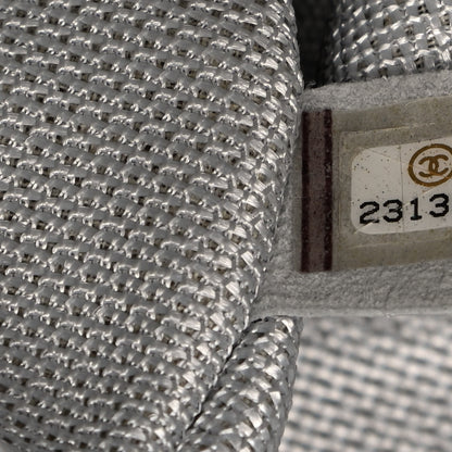 Chanel Metallic Calfskin Quilted XXL Travel Flap Bag Silver 6 of 8