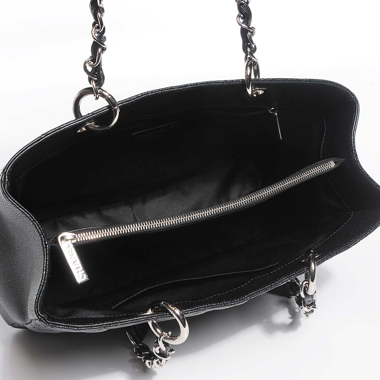 Caviar Quilted Grand Shopping Tote GST Black