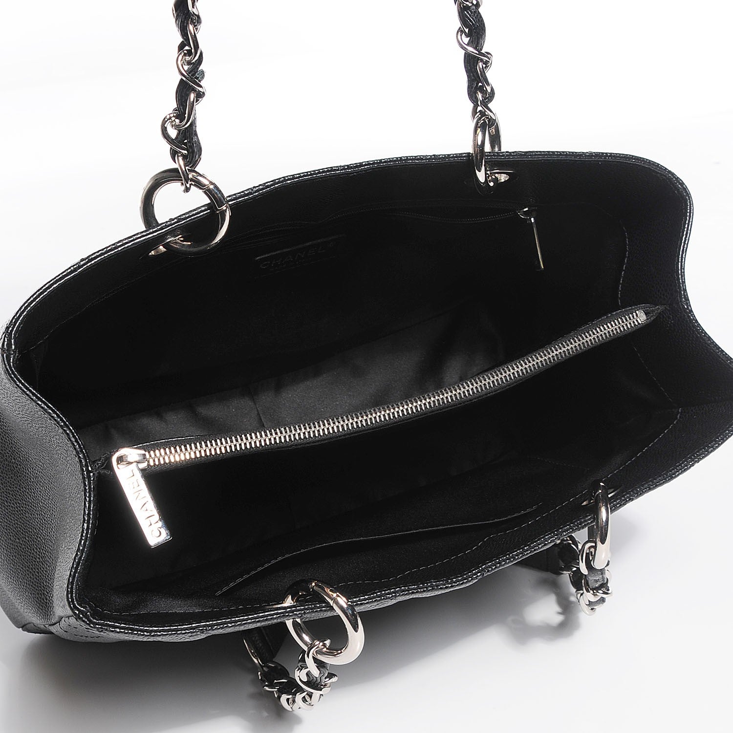 Chanel Caviar Quilted Grand Shopping Tote GST Black 5 of 7