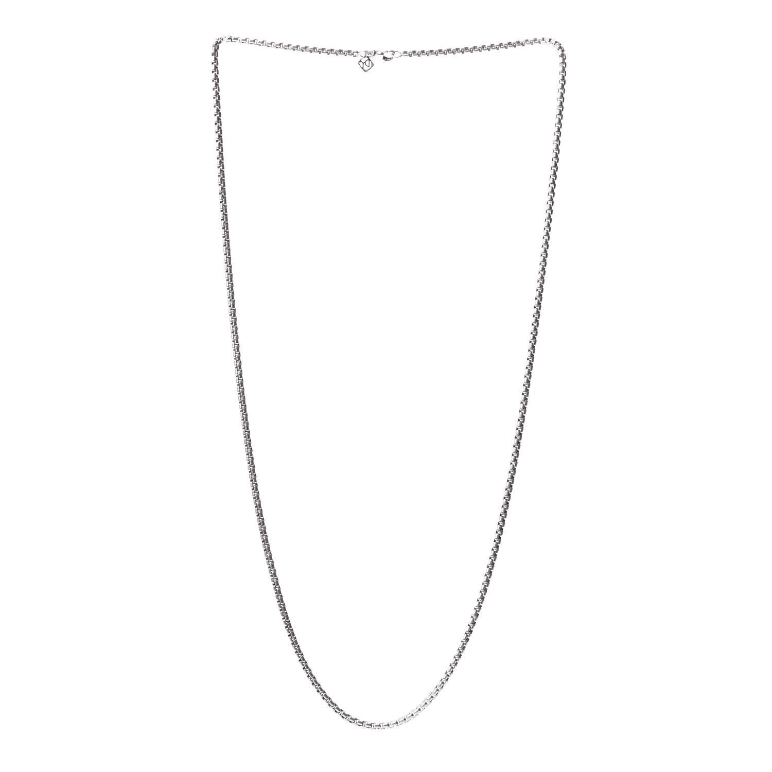 David Yurman Sterling Silver 14K Yellow Gold 3.6mm Box Chain Necklace 32" 3 of 4