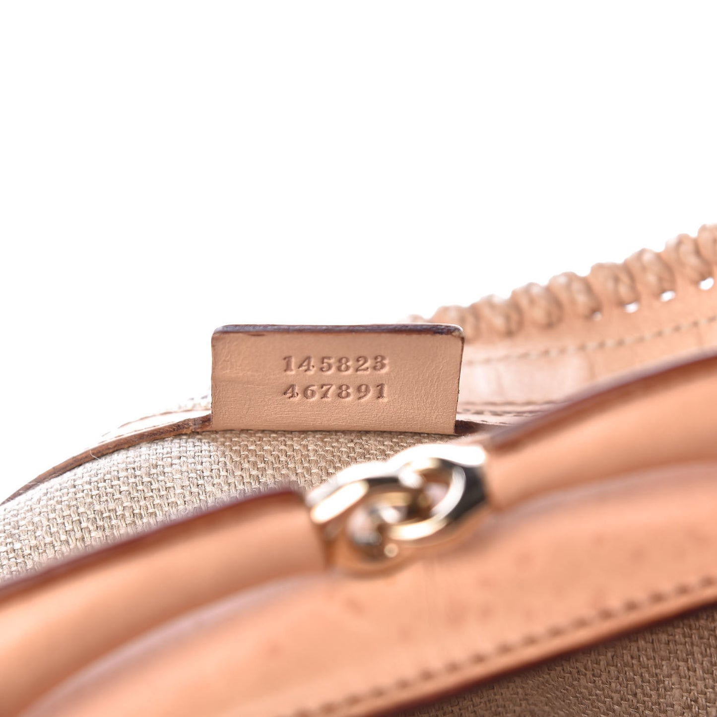 Canvas Flora Floral Small Horsebit Chain Hobo