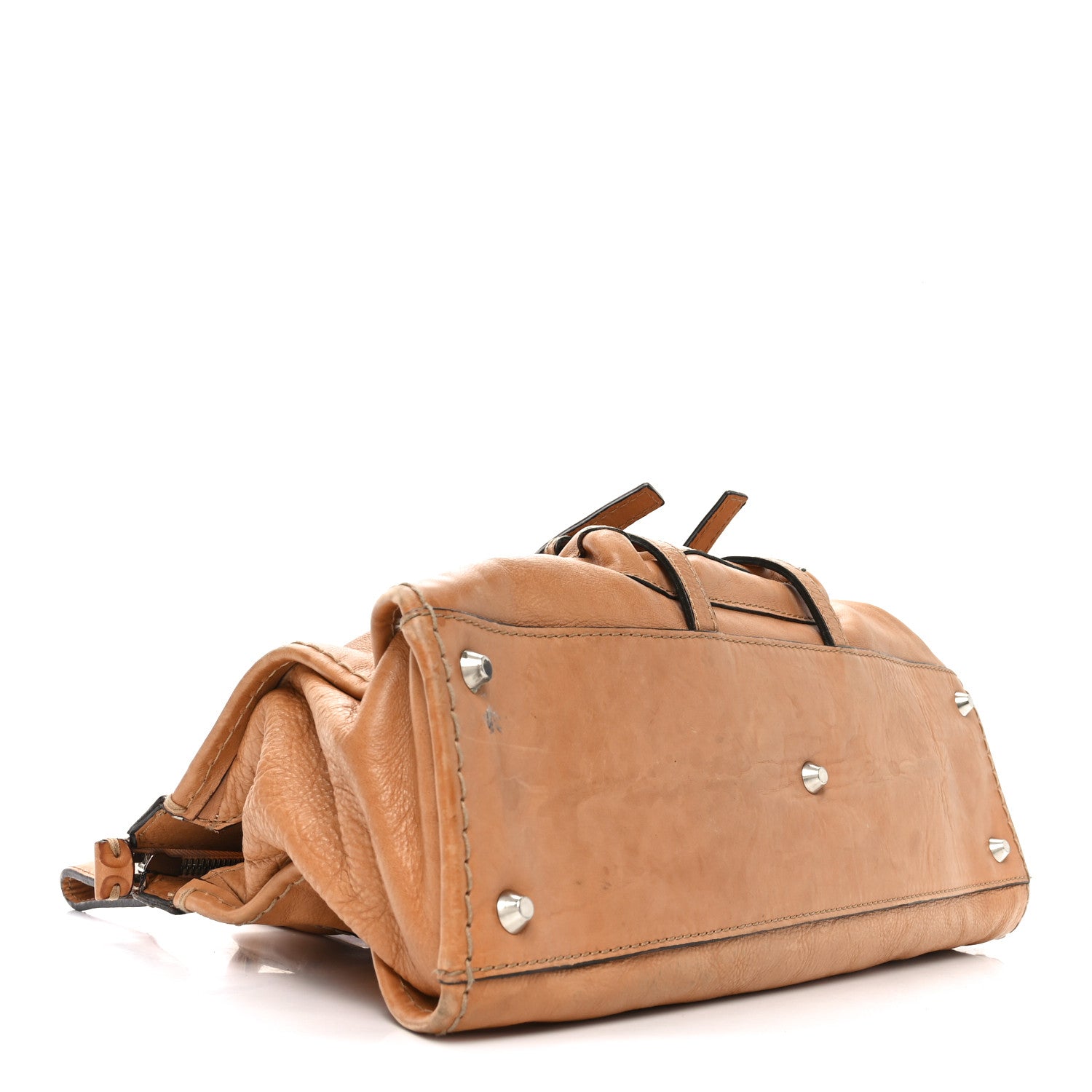 Chloe Calfskin Edith Satchel Beige 4 of 10
