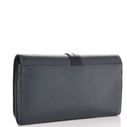 Chloe Calfskin Alphabet Long Wallet Silver Blue 3 of 7