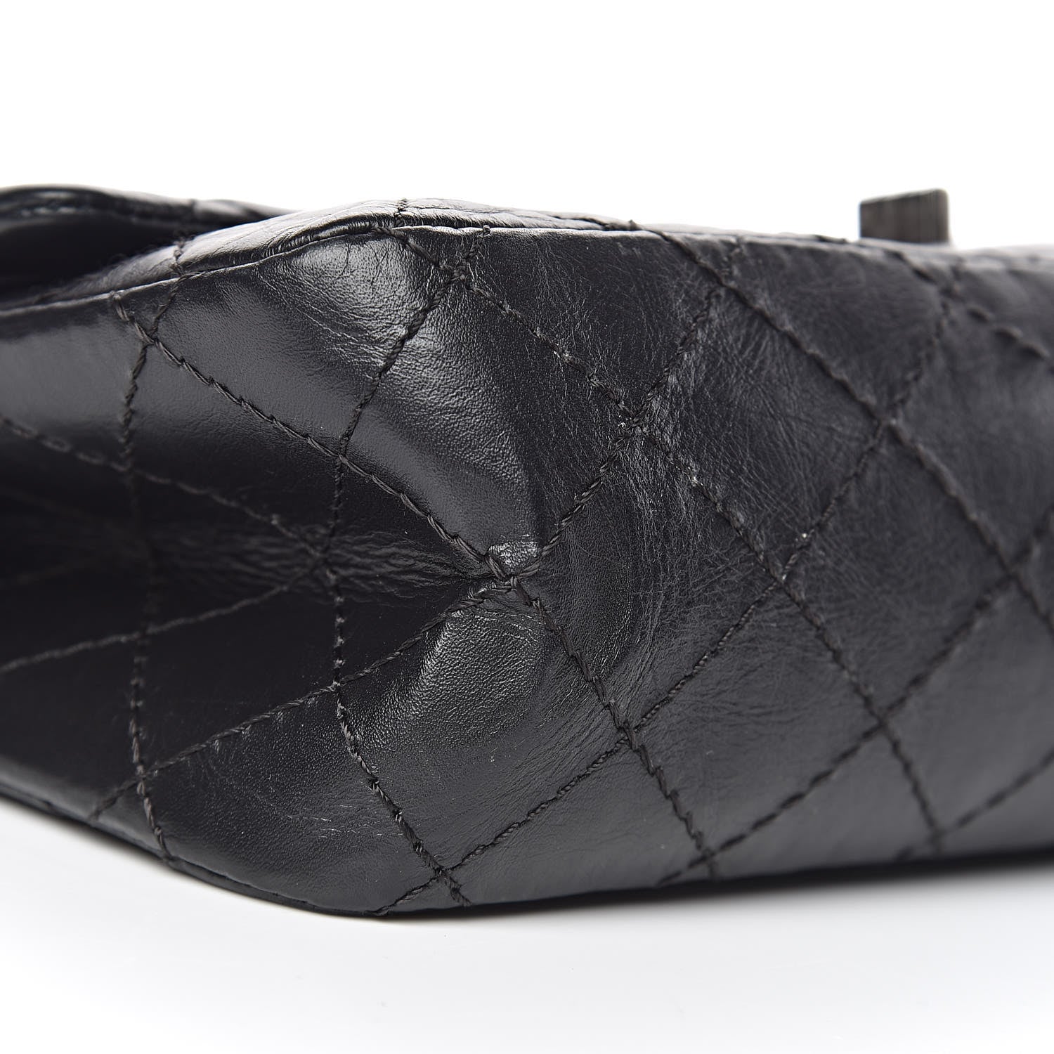 Chanel Aged Calfskin Quilted 2.55 Reissue 225 Flap Black 9 of 10