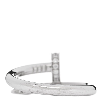 Cartier 18K White Gold Diamond Juste Un Clou Ring 53 6.25 3 of 6