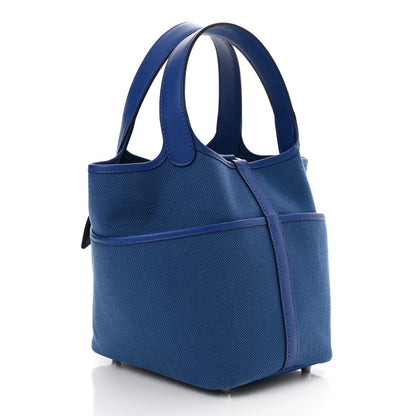 Hermes Toile Goeland Swift Cargo Picotin Lock 18 Bleu France 3 of 11