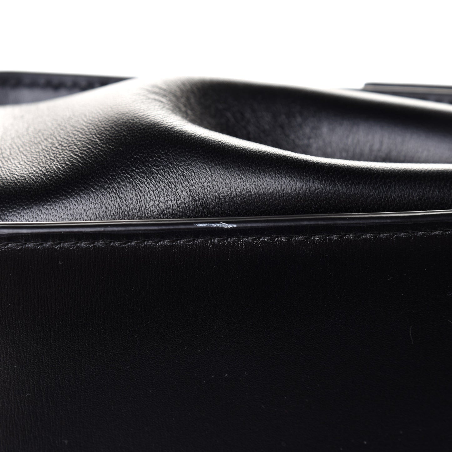 Box Calfskin Nappa Clip Bag Black