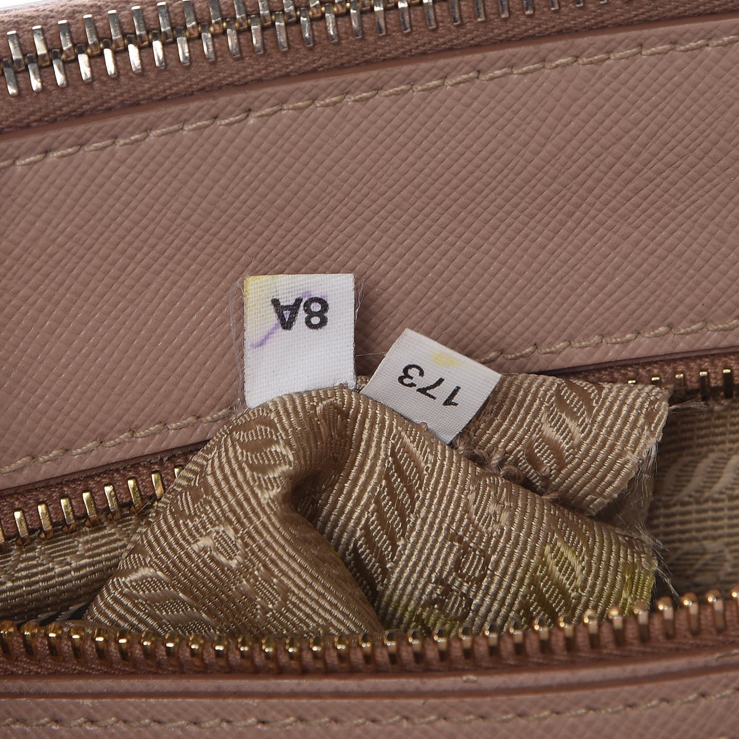 Prada Saffiano Small Galleria Double Zip Tote Cammeo 7 of 14