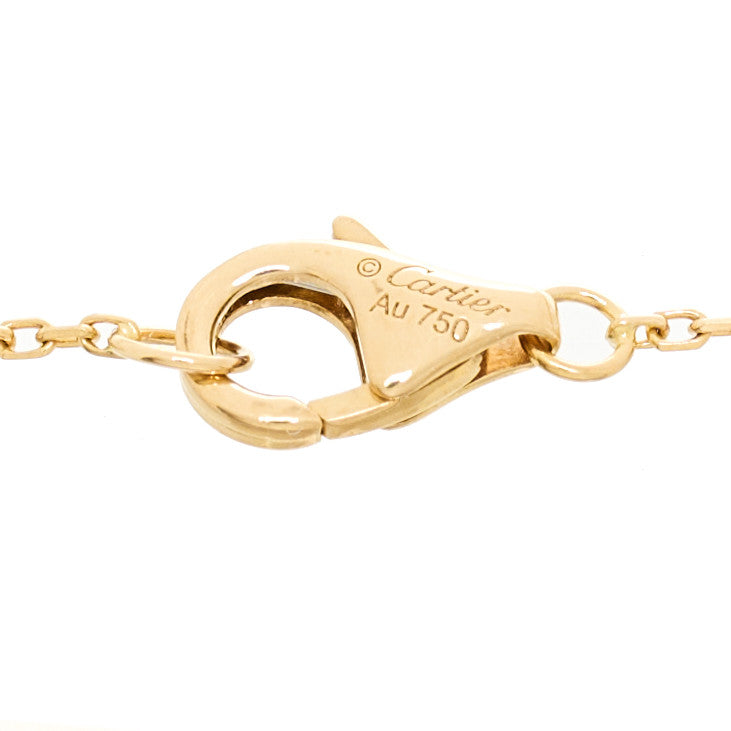 Cartier 18K Yellow Gold Diamond Lapis Lazuli Amulette de Cartier Bracelet 4 of 4