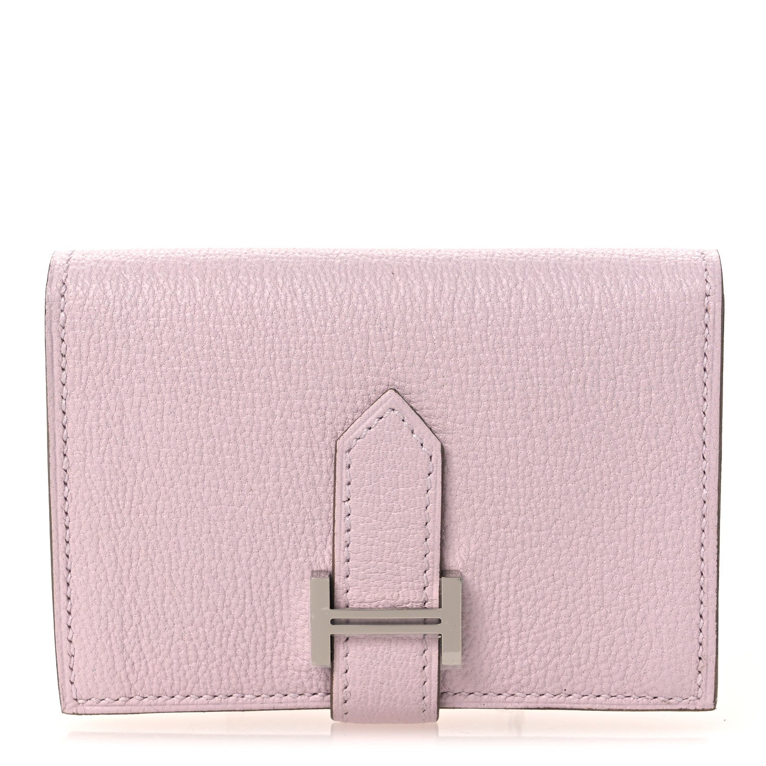 Hermes Chevre Mysore Bearn Card Holder Wallet Mauve Pale 1 of 9