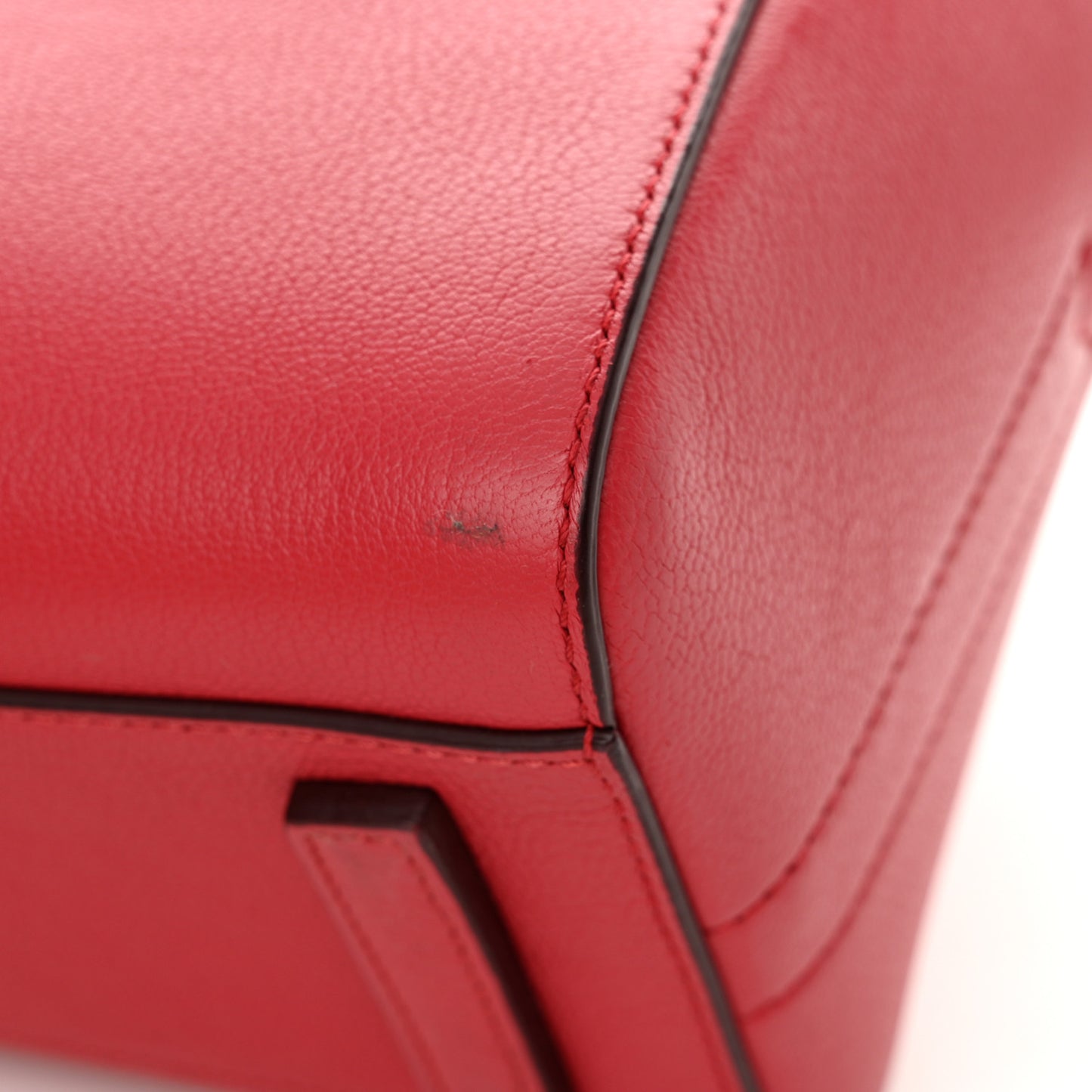 Sugar Goatskin Mini Antigona Medium Red