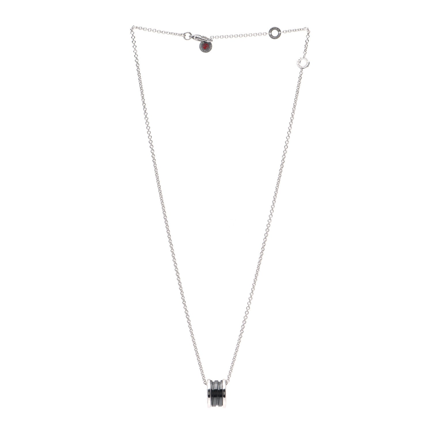 Bulgari Sterling Silver Ceramic Save The Children Pendant Necklace 3 of 7